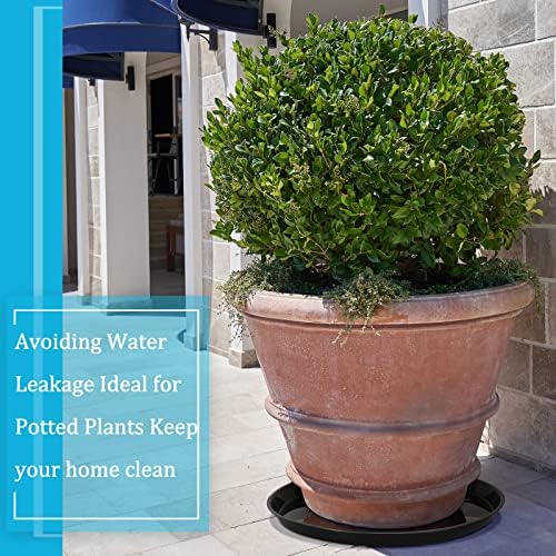 Eccliy 10 Pack 25 Inch Large Plant Saucers Heavy Duty Planter Trays - Image 6