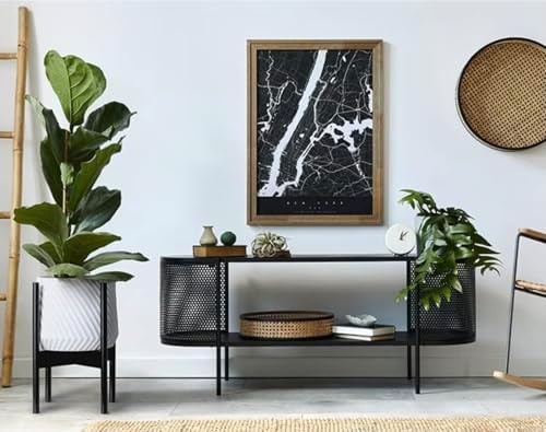 Fox & Fern Mid Century Plant Stands for Indoor Planters, Bamboo, 11.8 Inch - Image 2
