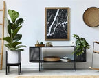 Fox & Fern Mid Century Plant Stands for Indoor Planters, Bamboo, 11.8 Inch - Image 2
