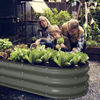 Winpull Raised Garden Bed Kit, 5x2x1 ft Galvanized Planter Box Outdoor with Safety Edging, Large Metal Raised Beds for Gardening Vegetables Flower Fruits (Volcanic Ash) - Image 5