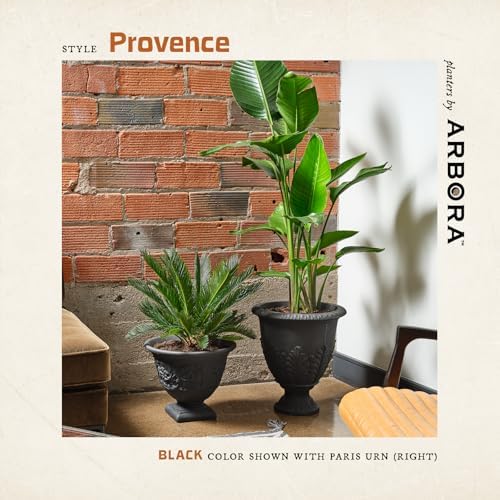 ARBORA 16" Provence Urn Planter - Lightweight Polyresin Decorative Pot - Image 3