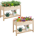 Yaheetech 47" Raised Garden Bed with Legs, Wooden Planter Box, 2Pcs by Yaheetech