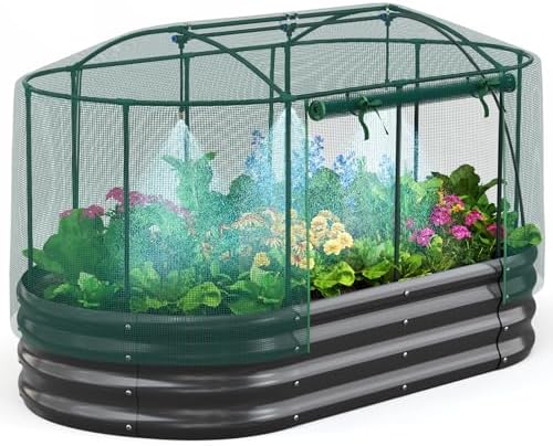 Quictent Raised Garden Bed Kit with Self Watering System & Netting 6x3x1Ft by QUICTENT