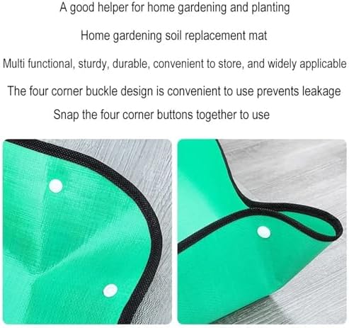 Repotting Mat 1Pc Home Gardening Supplies Planting Mat Potting Pad Foldable Garden Plant Flower Pot Reusable Transplanting Waterproof Mats(Orange 66 X 66CM) - Image 5