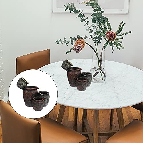 Cabilock 1 Set Succulent Plant Pots Mini Flower Planter Garden ers Flower Pots for Indoor s Mini Counter Decor Creative er Decorative Small Vase Resin Office - Image 6