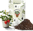 All-Natural Strawberry Soil & Potting Mix 10qt - Premium Potting Soil for All-Stage Strawberry Growth by Omitgoter