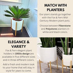 Fox & Fern Mid Century Plant Stands for Indoor Planters, Bamboo, 11.8 Inch - Image 4