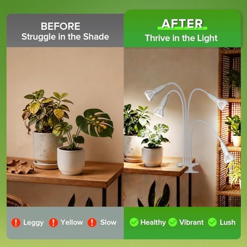 Clip on Grow Light, 40W LED Full Spectrum Bulb, 600W Equivalent - Image 6