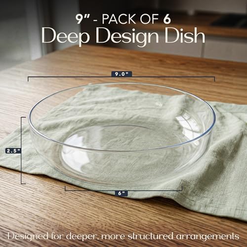 Royal Imports Clear Acrylic Plant Saucer, Floral Plastic Plates, Drip Tray - Image 2