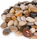 GASPRO 30-lb Natural River Rocks for Landscaping, Decorative Rocks for Potted Plants and Aquariums, Polished River Stones for Indoor & Outdoor Decor, 1 to 1 3/4 Inches by GASPRO