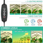 LBW Desk Grow Lights for Indoor Plants, 428 LEDs Full Spectrum Plant Light - Image 4