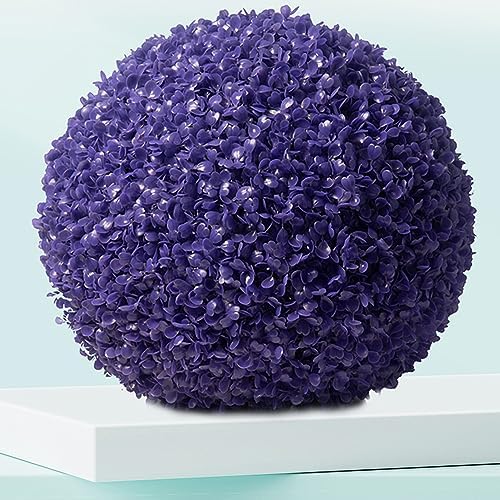 HUHJYUGE Artificial Plant Ball Topiary Round 12in, Lifelike Faux Boxwood Decorative Balls Water Resistant, Durable Faux Plant Decor Hanging No Maintenance, for Backyard Garden - Image 3