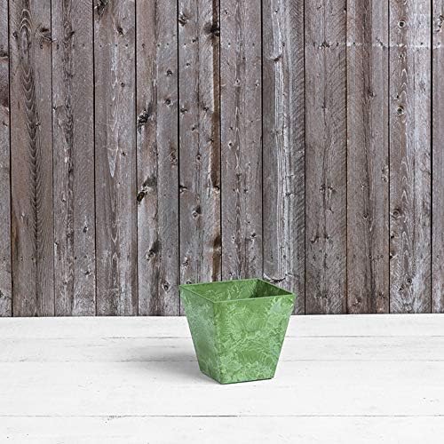 Novelty 35101 Artstone Ella Square Planter, 10-Inch, Sage - Image 2