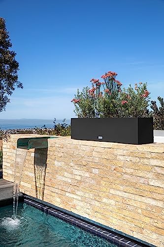 Veradek Block Series Trough Planter - Rectangular Outdoor Window Box - Image 6