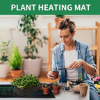 Seedling Heat Mat 6 Pack Durable Waterproof Plant Heating Pad 10"x 20.75" for Germination, Indoor Gardening, Greenhouse - Image 2