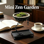 Ceramic Bonsai Pot with Iron Stand & Drip Tray - Image 5