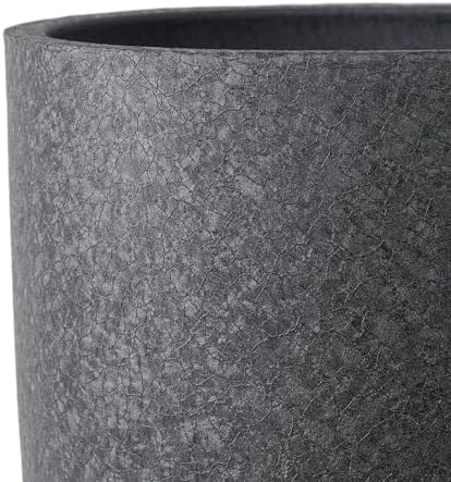 FAB HAB Glade Handmade Tall Metal Planters in Matte Black – Set of 2 (18”, 21” H), Indoor/Outdoor, Lightweight with Drainage Holes - Image 5