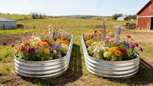 9 ft x 3 ft Raised Garden Bed Metal Elevated Planter for Vegetable Flower Herb (2pk) - Image 3