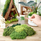 Suncalla 6 Colors Artificial Moss for Crafts 43.32oz/2.7lb Fake Green Moss Faux Grass for Potted Plants Indoor Bulk Large Capacity Fairy Garden DIY Decoration Model Making Walls Table Decors Home - Image 2