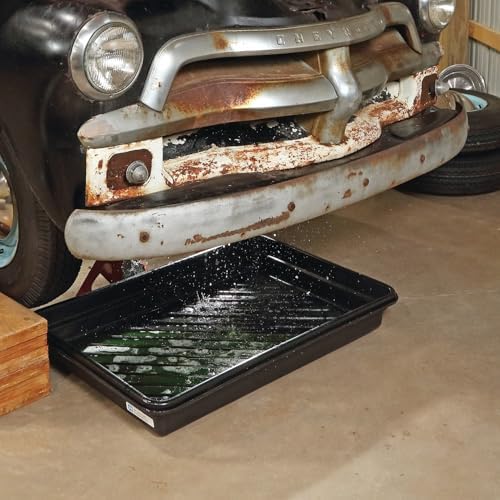 PIG Containment Tray - Rim to Rim Dimensions 52.25" L x 16.25" W x 5" H Utility Tray - Interior Bottom Dimensions 48" L x 12" W - 11.96 gal. Sump Capacity - PAK918 - Image 3