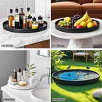 Yukfona Ceramic Plant Saucer Tray 1 Pcs 10 Inch White, 10.83" OD x10.24 ID x1.1 Deep| Fits Flower pots Bottom≤ 10.24", Heavy Duty Glazed Round Planter Drip with Catch Basin for Indoor Outdoor Plants - Image 5
