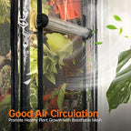 Bstrip Indoor Greenhouse with Grow Light and Pegboard, 29.5x13.8x59in - Image 5
