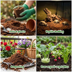 Coco Coir Brick - Low EC & pH Balanced, Compressed Organic Coconut Fiber Potting Mix for Indoor Outdoor Plants, Seed Starting, Hydroponics & Reptile Bedding(11.2lb) - Image 5
