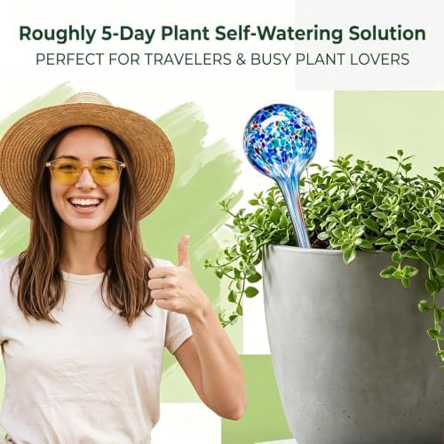 Self Watering Globes,6 Pack Plant Watering Globes,Plant Water Bulbs - Image 7
