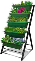 Outland Living 4Ft Vertical Raised Garden Bed - 5 Tier Food Safe Planter Box for Outdoor and Indoor Gardening Perfect to Grow Your Herb Vegetables Flowers on Your Patio Balcony Greenhouse Garden by OutlandLiving