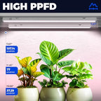 Barrina Grow Lights for Indoor Plants, 2ft 40W (4 x 10W), Linkable, 4 Packs - Image 3