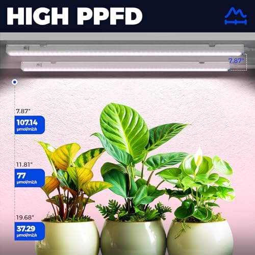 Barrina Grow Lights for Indoor Plants, 2ft 40W (4 x 10W), Linkable, 4 Packs - Image 3