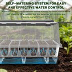 60-Cell Self-Watering Seed Starter Tray with Grow Light, Upgraded 1–24H Timer, Seed Trays with Humidity Dome, Indoor Gardening System, Starter Kit for Seeds, Plant Germination - Image 3