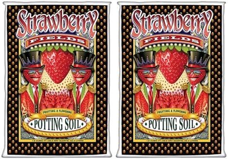 FoxFarm Strawberry Fields Fruiting & Flowering Potting Soil, 1.5 Cu.ft (Pack of 2) - Designed to Pump Up Your Blooms, Fruits, and Berries - Made for the Fruiting and Flowering Stages of Plants by FoxFarm