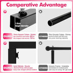 Over Table Rod Stand with Clamp 2 Pack Black Table Arch Banner Stand - Image 3