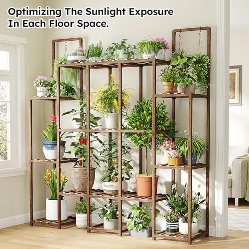 EnHomee 56" W Large Plant Stand with 13 Tiers, Living Room and Patio - Image 2
