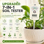 Soil Test Kit, 7-in-1 Soil Moisture Meter, Dual Screen Soil Tester, Moisture/pH/Temperature/Sunlight/Air Humidity/Fertility, Perfect for Farming, Gardening, Lawns, Outdoor-Lvory White - Image 2