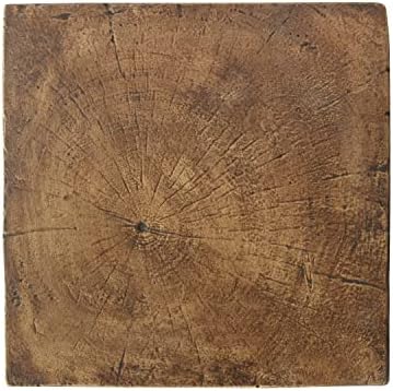 ø12.5'' Light Concrete Side Table End Table for Outdoor, Modern Retro Farmhouse Style, Magnesium Oxide Material & Hand Painted, No Assembly, Natural - Image 5