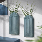 EOSAHR Wall Vase for Boho Room Decor: Wall Planter for Flowers, Denim Blue by EOSAHR