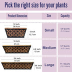 LaLaGreen Deck Wall Planter (24 in, 4 Pack) Black Horse Trough Window Box - Image 3