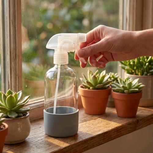 Glass Plant Watering Can 16.9 Oz 2 Pack with Adjustable Nozzle - Image 7