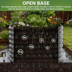 4 PCS Galvanized Raised Garden Bed Outdoor, Metal Garden Bed for Vegetables, Above Ground Garden Box for Flower, Steel Raised Beds for Gardening - 2FT - Image 5