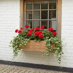 Handmade Rustic Cedar Herb Window Planter Box – Wooden Window & Railing Planter for Indoor or Outdoor Use, Made in USA (46") - Image 5