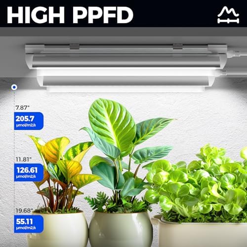 Barrina T8 Grow Lights for Indoor Plants, 5000K Full Spectrum, 1FT, 4 Packs - Image 3