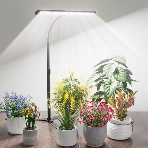GYTF Super-Bright Plant Grow Light, 6000K 108LEDs Full Spectrum Plant Lamp with Timer 4/8/12Hrs & Height Extendable for Home Office Desktop Indoor Plants, 12V 3A High Power Output for Faster Growth by GYTF