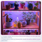 iPower 2Pack 40W LED Grow Lights with Full Spectrum Plant Growing Light Strips for Indoor Plant with Auto ON/Off 3/9/12H Timer, 10 Dimmable Levels 48 LEDs Per Tude, 3 Tubes, Red&Blue - Image 6
