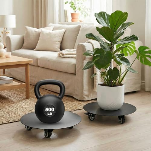 1 Pack Heavy Duty Plant Stand with Wheels 12-inch - Image 3