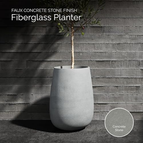 Mondo High Tall Fiberglass Planter, Indoor/Outdoor - Image 3
