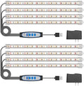 Kullsinss 16in Grow Light Strips, 4-Bar 240 LEDs Full Spectrum Plant Light by HOME