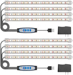 Kullsinss 16in Grow Light Strips, 4-Bar 240 LEDs Full Spectrum Plant Light - Image 2