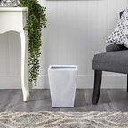 Nearly Natural 13in. Classic Square Metal Planter - Image 3